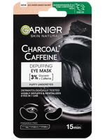 Skin Naturals Charcoal Caffeine szemkörnyékmaszk a szemkörnyék frissítéséért