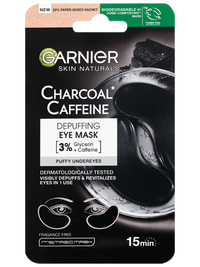 Skin Naturals Charcoal Caffeine szemkörnyékmaszk a szemkörnyék frissítéséért