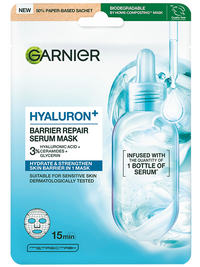 Garnier HYALURON+ a bőr védőrétegét javító textilmaszk hialuronsavval