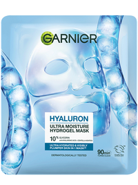 Garnier Hyaluron Hydrogel arcmaszk 10% glicerinnel és hialuronsavval