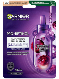 Garnier Skin Naturals Pro-Retinol simító szérumos textilmaszk