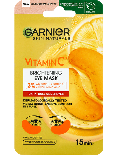 Skin Naturals szemkörnyékmaszk a szemkörnyék ragyogásáért C-vitaminnal