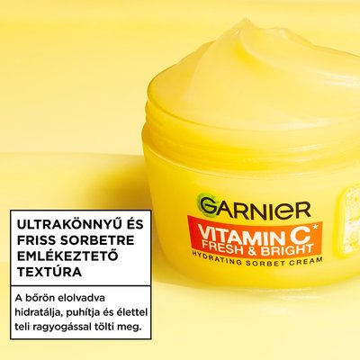 Garnier Vitamin C* Fresh & Bright hidratáló sorbet krém - 3