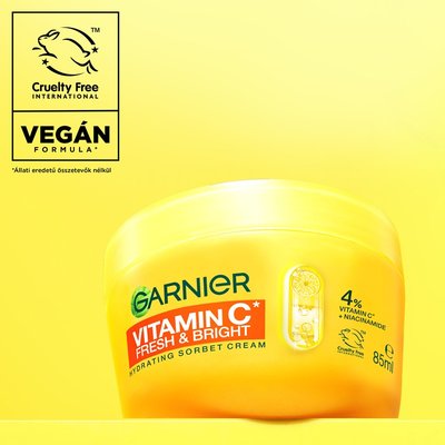 Garnier Vitamin C* Fresh & Bright hidratáló sorbet krém - 9