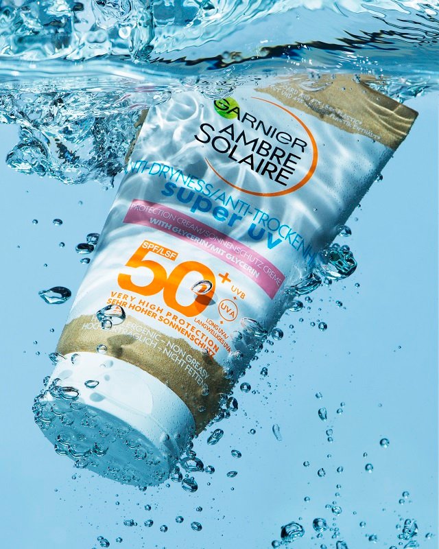 Garnier Ambre Solaire Super UV fényvédő az arcra, száraz bőrre SPF50+