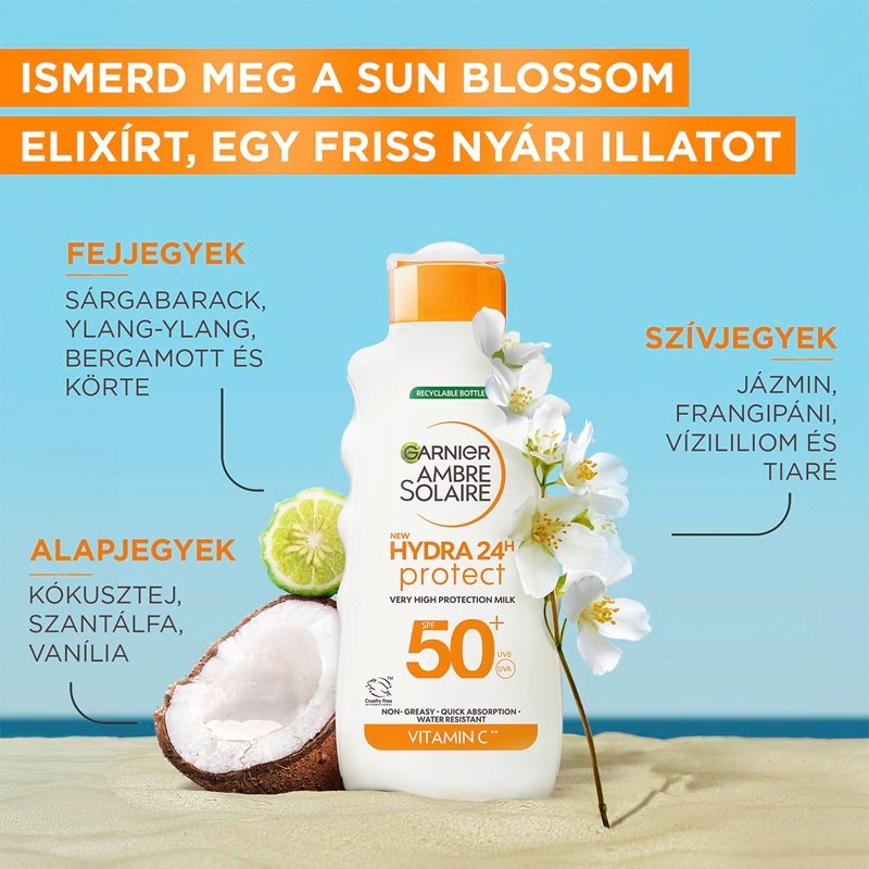 Hydra24h UV-sugárzás elleni naptej nagyon magas védelemmel SPF 50 - 7