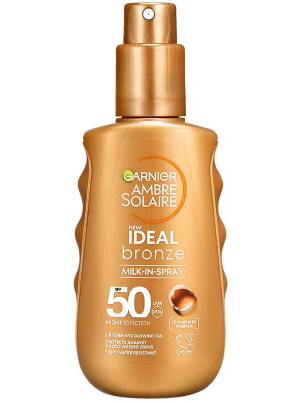 Ambre Solaire Ideal Bronze naptej spray kiszerelésben SPF 50