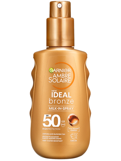 Ambre Solaire Ideal Bronze naptej spray kiszerelésben SPF 50