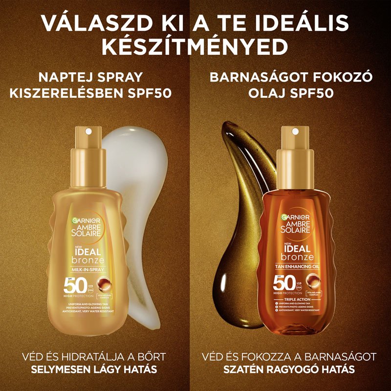 Ambre Solaire Ideal Bronze naptej spray kiszerelésben SPF 50 - 9