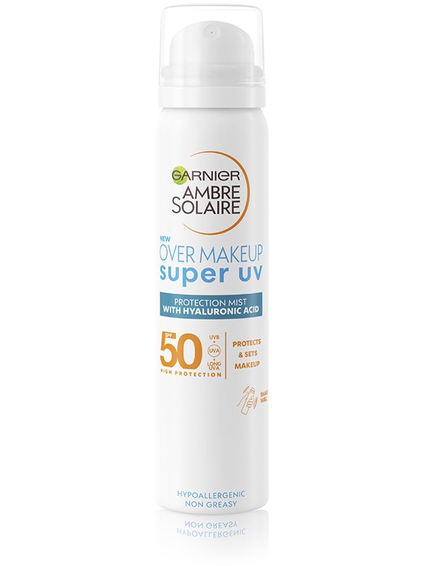 Ambre Solaire Super UV arcpermet a smink fölé, SPF 50 - 1