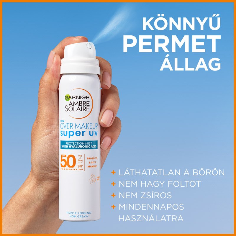 Ambre Solaire Super UV arcpermet a smink fölé, SPF 50 - 6