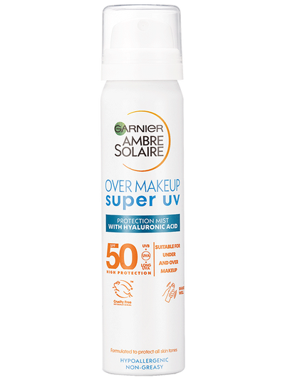 Garnier Ambre Solaire Super UV arcpermet a smink fölé, SPF 50, 75ml